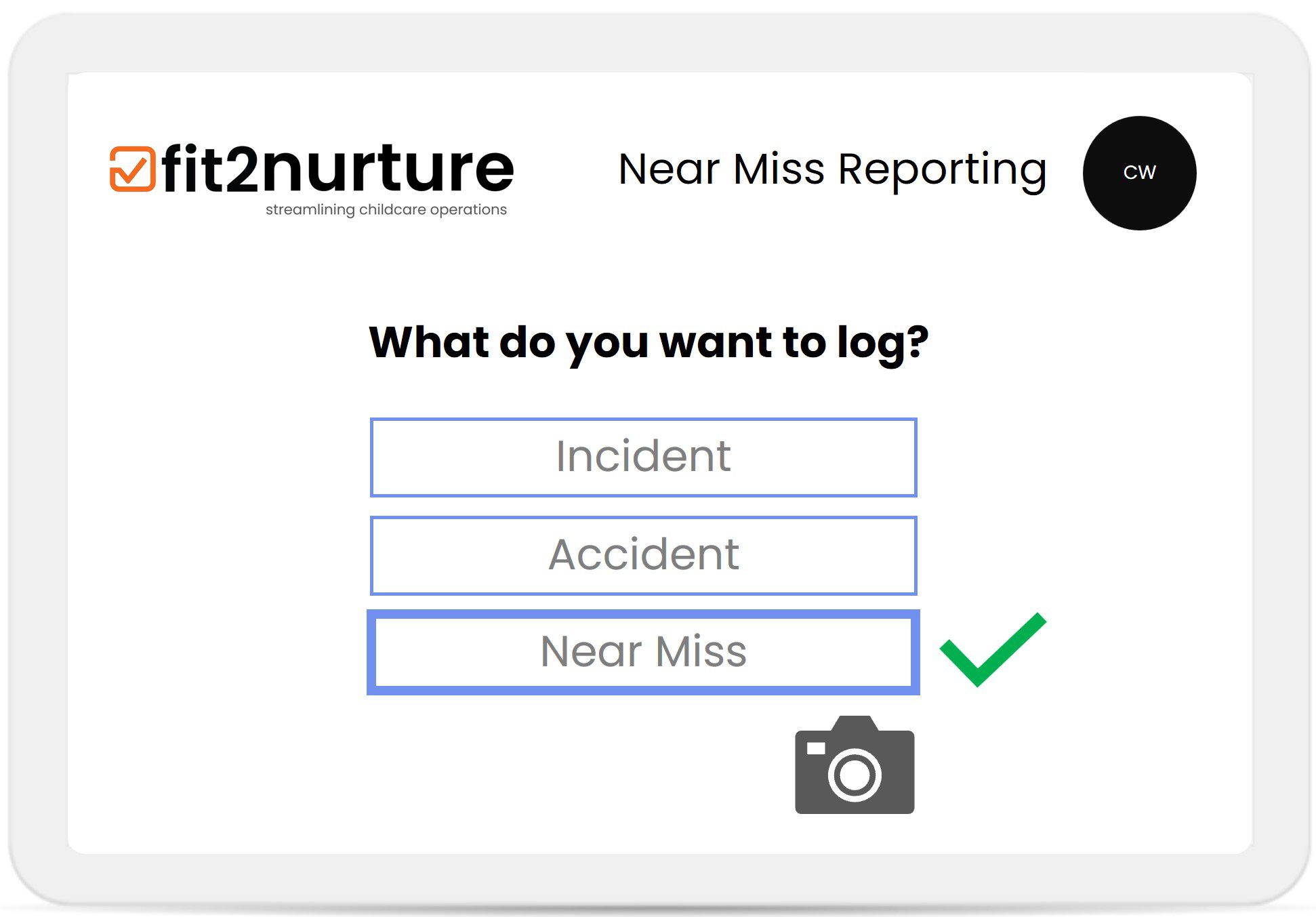 Childcare Setting Near Miss Reporting